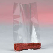 24"x15" Gusseted Polyethylene Bag, 4 Mil 250 Pack