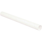 Mailing Tube With Cap, 26"L x 2" Dia., White, 50/Pack