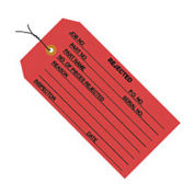 #5 Wired Rejected 4-3/4" x 2-3/8", 1000 Pack, Red