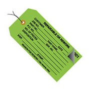 #5 Wired 0-499 Repairable/Rework 4-3/4" x 2-3/8", 500 Pack, Green