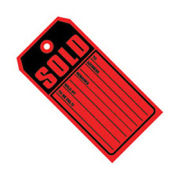 #5 10 Part Sold 4-3/4" x 2-3/8", 1000 Pack, Red