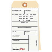 3 Part Carbonless Inventory Tag, 4500 - 4999, 500 Pack