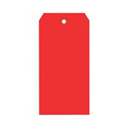 #1 Shipping Tag Pack 2-3/4" x 1-3/8", 1000 Pack, Red