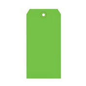 #6 Shipping Tag Pack 5-1/4" x 2-5/8", 1000 Pack, Light Green