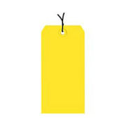 #2 Strung Tag Pack 3-1/4" x 1-5/8", 1000 Pack, Yellow