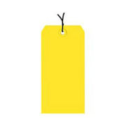 #7 Strung Tag Pack 5-3/4" x 2-7/8", 1000 Pack, Yellow