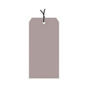 #8 Strung Tag Pack 6-1/4" x 3-1/8", 1000 Pack, Gray