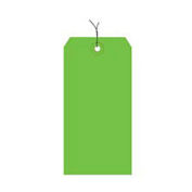 #1 Wired Tag Pack 2-3/4" x 1-3/8", 1000 Pack, Light Green