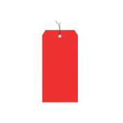 #3 Wired Tag Pack 3-3/4" x 1-7/8", 1000 Pack, Red