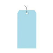 #5 Wired Tag Pack 4-3/4" x 2-3/8", 1000 Pack, Light Blue