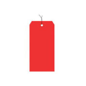 #5 Wired Tag Pack 4-3/4" x 2-3/8", 1000 Pack, Red