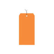 #1 Wired Tag Pack 2-3/4" x 1-3/8", 1000 Pack, Orange