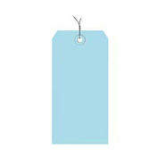 #8 Wired Tag Pack 6-1/4" x 3-1/8", 1000 Pack, Light Blue