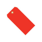 #4 Tag Pack 4-1/4" x 2-1/8", 1000 Pack, Red Fluorescent