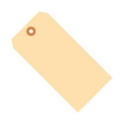 #1 Shipping Tag, 10 Point Size 2-3/4" x 1-3/8", 1000 Pack, Manila