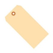 #8 Shipping Tag, 10 Point Size 6-1/4" x 3-1/8", 1000 Pack, Manila