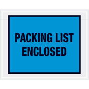 7" x 5-1/2" Blue Packing List Enclosed Full Face 1000 Pack