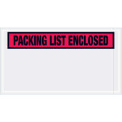 5-1/2"x10" Red Packing List Enclosed, Panel Face, 1000 Pack