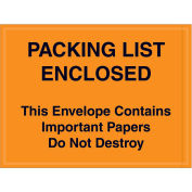 4-1/2"x6" Packing List Enclosed, Full Face, 1000 Pack