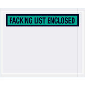Packing List Enclosed, Panel Face 4-1/2"x5-1/2", Green, 1000 Pack