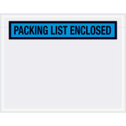 7" x 5-1/2" Blue Packing List Enclosed Panel Face 1000 Pack