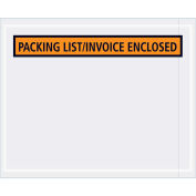 4-1/2"x5-1/2" Orange Packing List/Invoice Enclosed, Panel Face, 1000 Pack