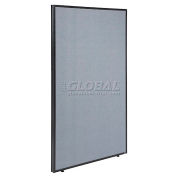 48-1/4"W x 60"H Office Partition Panel, Blue