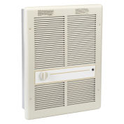 TPI Fan Forced Wall Heater, 4000/3000/2000/1500W 240/208V Ivory