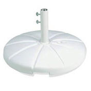 Resin Outdoor Umbrella Base With Filling Cap, White