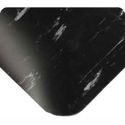 Wearwell Antimicrobial Tile Top Anti-Fatigue Mat, 1/2" Thick, 36x60, Black
