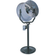 Triangle Engineering 24" Oscillating Pedestal Fan With Poly Housing 1/2 HP 5600 CFM Single Phase