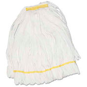 Boardwalk Mop Head, Looped, Enviro Clean With Tailband, Large, White, 12/case