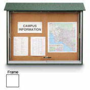 United Visual Products Sliding-Door Outdoor Message Center - 52"W x 40"H - White
