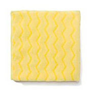Rubbermaid Reusable Microfiber Cleaning Cloths 16" x 16", Yellow 12/Case, RCPQ610
