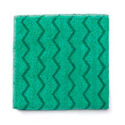 Rubbermaid Reusable Microfiber Cleaning Cloths 16" x 16", Green 12/Case, RCPQ620