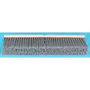 Boardwalk Floor Brush Head, 3" Gray Flagged Polypropylene Bristles, 18" Brush