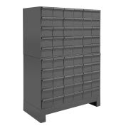 Durham Steel Drawer Cabinet 025-95 - With 60 Drawers 34"W x 11-3/4"D x 48"H