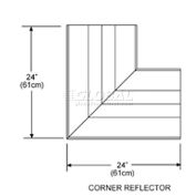 SunStar Corner Reflector, For Straight and U-Shaped Infrared Heaters