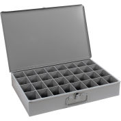 DURHAM Compartment Box - 18x12x3" - (32) Compartments - With Fixed Dividers - Pkg Qty 4