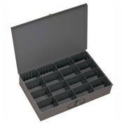 Durham Steel Scoop Compartment Box 131-95 - Adjustable Compartments 18 x 12 x 3 - Pkg Qty 4