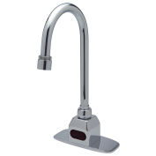Zurn Z6920-XL-CP4-MT AquaSense Battery Powered Gooseneck Faucet - 4" Cover Plate and Mixing Tree