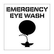 NMC PMS227 Plant Marking Stencil 20x20 - Emergency Eye Wash