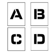 NMC PML4 Individual Character Stencil 4" - Letter Set A-Z