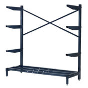 Cantilever Rack Shelving, 600 Lbs Capacity, 72"W x 24"D x 72"H