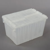 ORBIS Flipak Attached Lid Container, 21-4/5 x 15-1/5 x 12-9/10, Clear