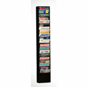 20 Pocket Vertical Literature Rack - Black