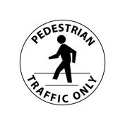 NMC WFS28 Walk On Floor Sign - Pedestrian Traffic Only
