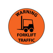 Warning Forklift Traffic Floor Sign