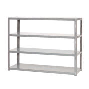 Global Industrial 4 Shelf, Extra Heavy Duty Steel Shelving Unit, 48"W x 18"D x 60"H, Gray