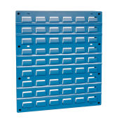 Global Industrial Steel Louver Panel, 18"Wx 19"H, Blue